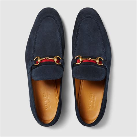 blue gucci loafers suede